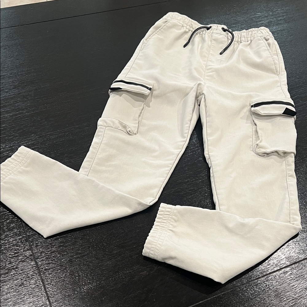 Men's Stylish Cream Cargo Pants